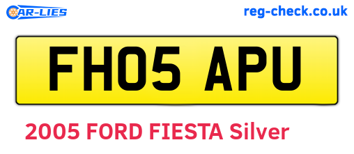 FH05APU are the vehicle registration plates.