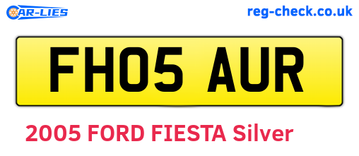 FH05AUR are the vehicle registration plates.