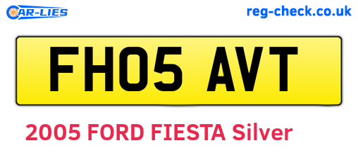 FH05AVT are the vehicle registration plates.
