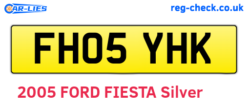 FH05YHK are the vehicle registration plates.