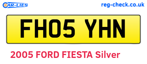 FH05YHN are the vehicle registration plates.