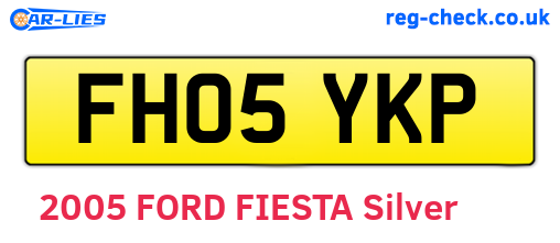 FH05YKP are the vehicle registration plates.