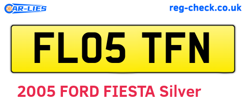 FL05TFN are the vehicle registration plates.
