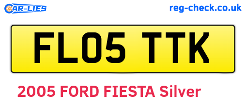 FL05TTK are the vehicle registration plates.