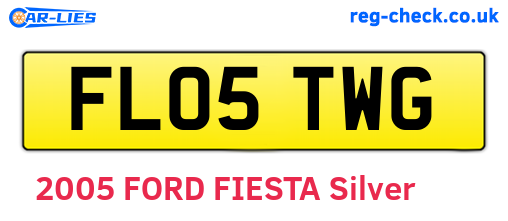 FL05TWG are the vehicle registration plates.