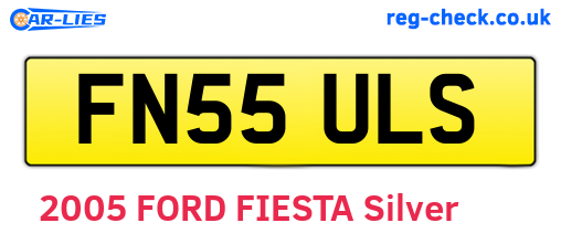 FN55ULS are the vehicle registration plates.