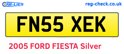 FN55XEK are the vehicle registration plates.
