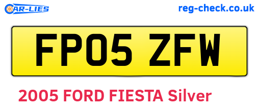 FP05ZFW are the vehicle registration plates.