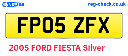 FP05ZFX are the vehicle registration plates.