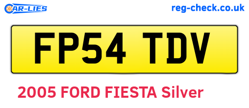 FP54TDV are the vehicle registration plates.