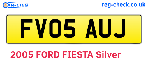 FV05AUJ are the vehicle registration plates.