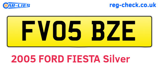 FV05BZE are the vehicle registration plates.
