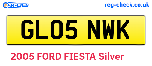 GL05NWK are the vehicle registration plates.