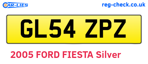 GL54ZPZ are the vehicle registration plates.