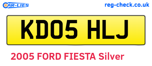 KD05HLJ are the vehicle registration plates.