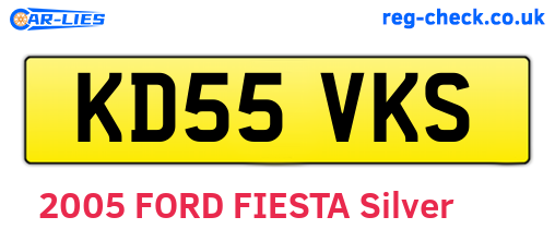 KD55VKS are the vehicle registration plates.