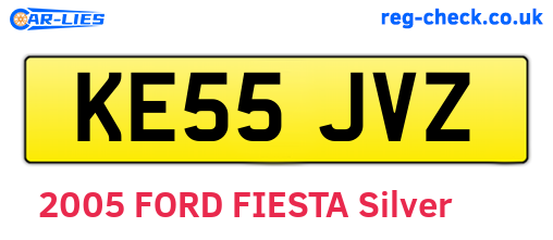 KE55JVZ are the vehicle registration plates.