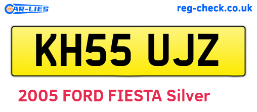 KH55UJZ are the vehicle registration plates.