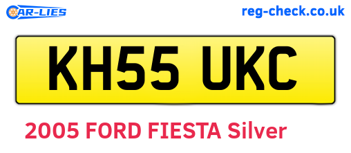 KH55UKC are the vehicle registration plates.