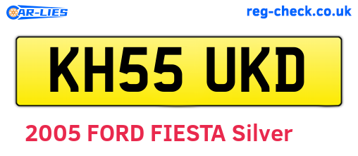 KH55UKD are the vehicle registration plates.