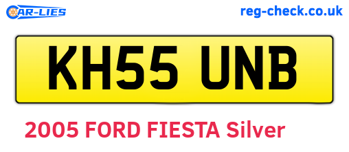 KH55UNB are the vehicle registration plates.