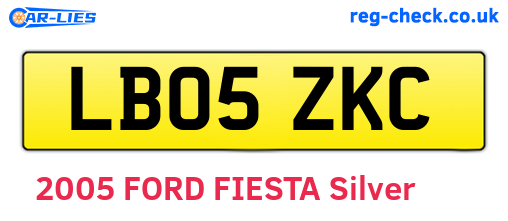 LB05ZKC are the vehicle registration plates.