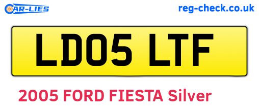 LD05LTF are the vehicle registration plates.