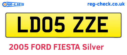 LD05ZZE are the vehicle registration plates.
