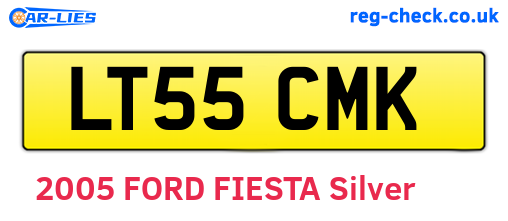 LT55CMK are the vehicle registration plates.