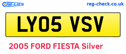 LY05VSV are the vehicle registration plates.