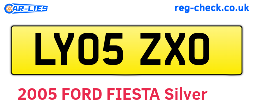 LY05ZXO are the vehicle registration plates.
