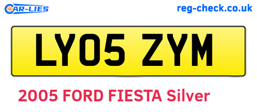 LY05ZYM are the vehicle registration plates.