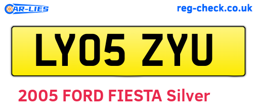 LY05ZYU are the vehicle registration plates.
