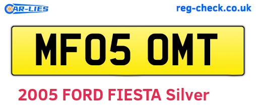 MF05OMT are the vehicle registration plates.