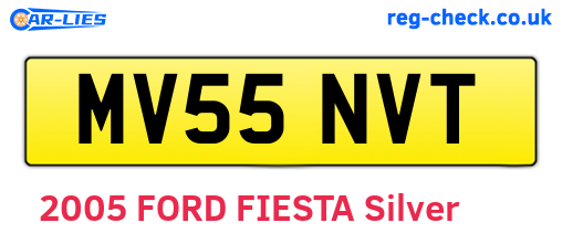MV55NVT are the vehicle registration plates.