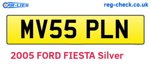 MV55PLN are the vehicle registration plates.
