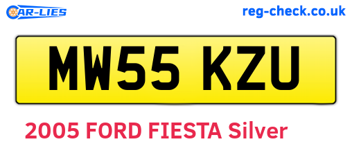 MW55KZU are the vehicle registration plates.