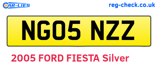 NG05NZZ are the vehicle registration plates.