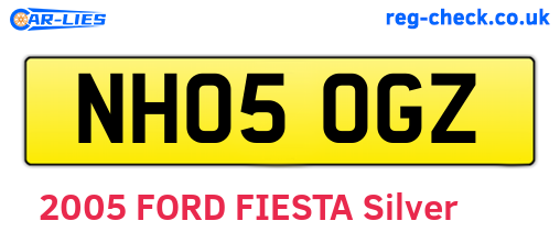 NH05OGZ are the vehicle registration plates.