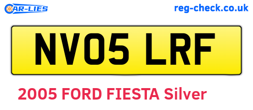 NV05LRF are the vehicle registration plates.