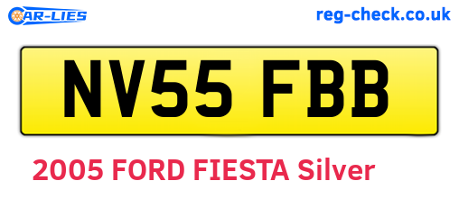 NV55FBB are the vehicle registration plates.