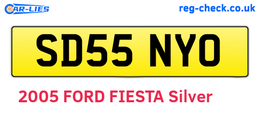 SD55NYO are the vehicle registration plates.