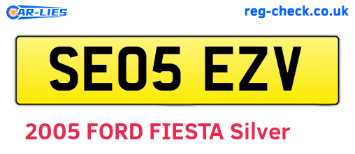 SE05EZV are the vehicle registration plates.