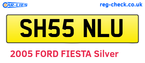 SH55NLU are the vehicle registration plates.