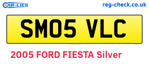 SM05VLC are the vehicle registration plates.