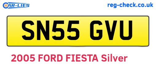 SN55GVU are the vehicle registration plates.
