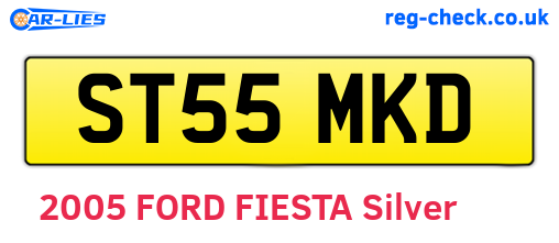 ST55MKD are the vehicle registration plates.