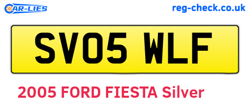 SV05WLF are the vehicle registration plates.