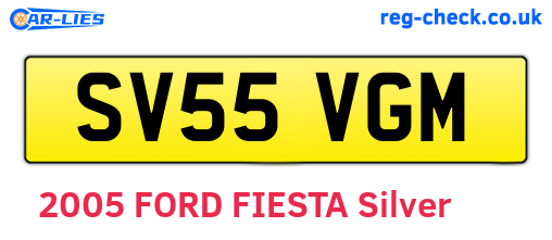 SV55VGM are the vehicle registration plates.
