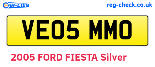 VE05MMO are the vehicle registration plates.